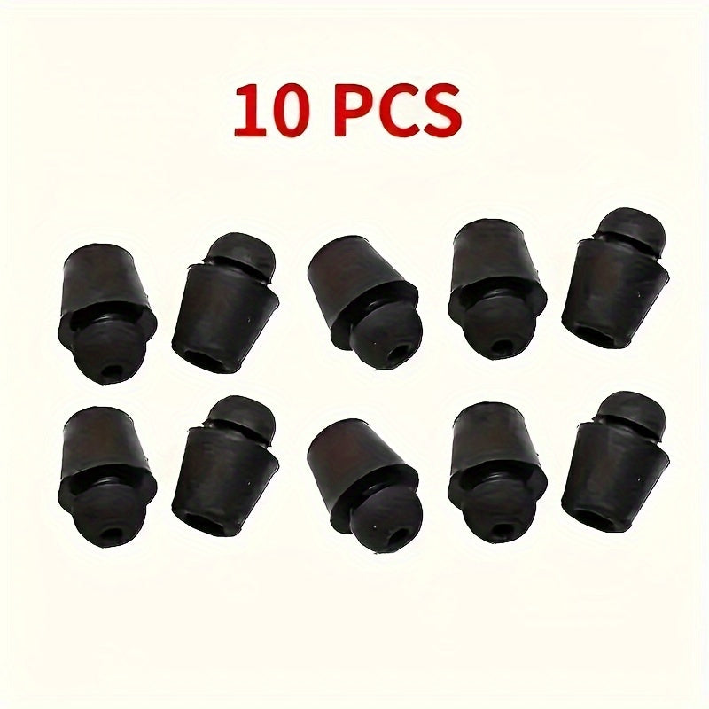 10-to'plam rezina avtomobil eshigi to'siqlari qora chekka himoyachilari bumpers