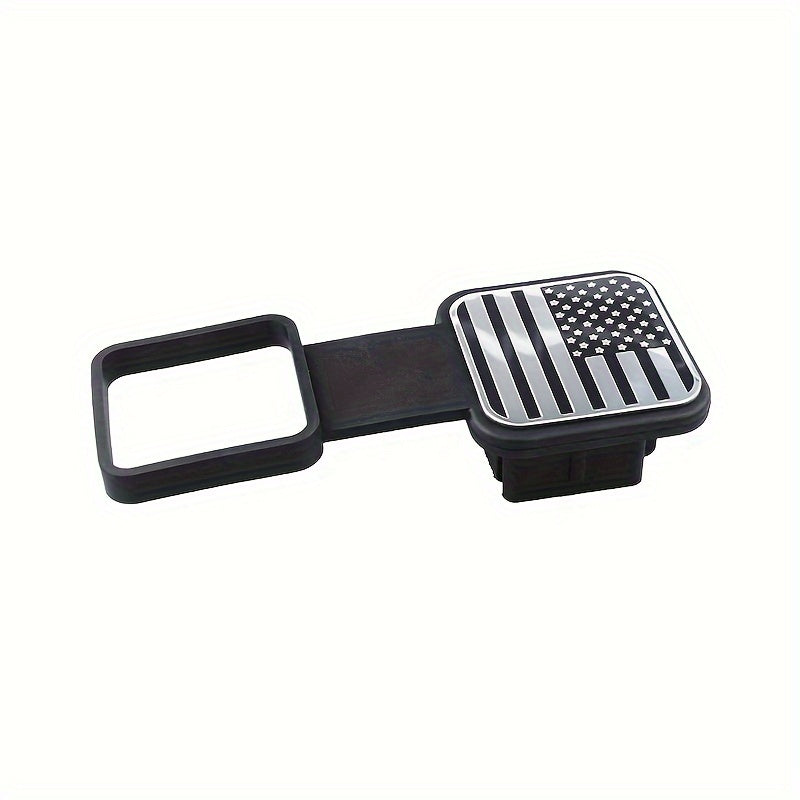 Cubierta de enganche de remolque bandera americana de metal protector de tubo receptor 5.08cm