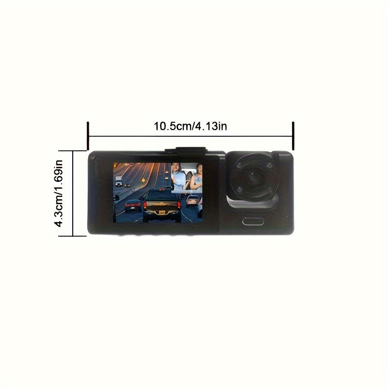 Car Dashboard Camera Night Vision 1080P Front Lens 480P Rear View Wide Angle