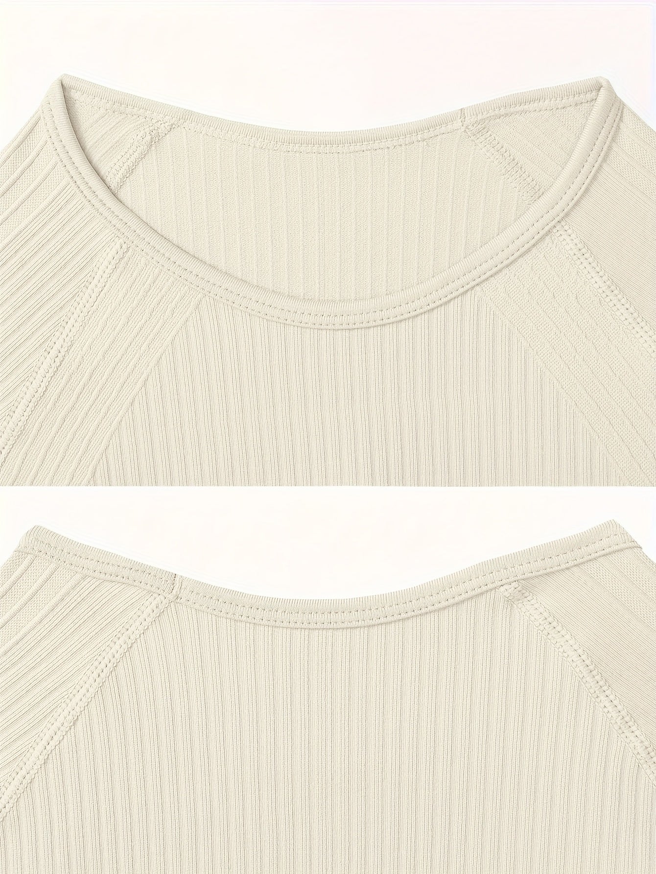 Women's Yoga Set Short Sleeve Crop Top High Waist Solid Color Activewear