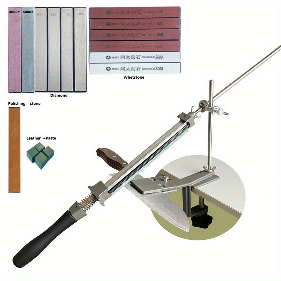 Кухонный инструмент для заточки с фиксированным углом для точения и шлифовки ножей алмазной шлифовальной камнем