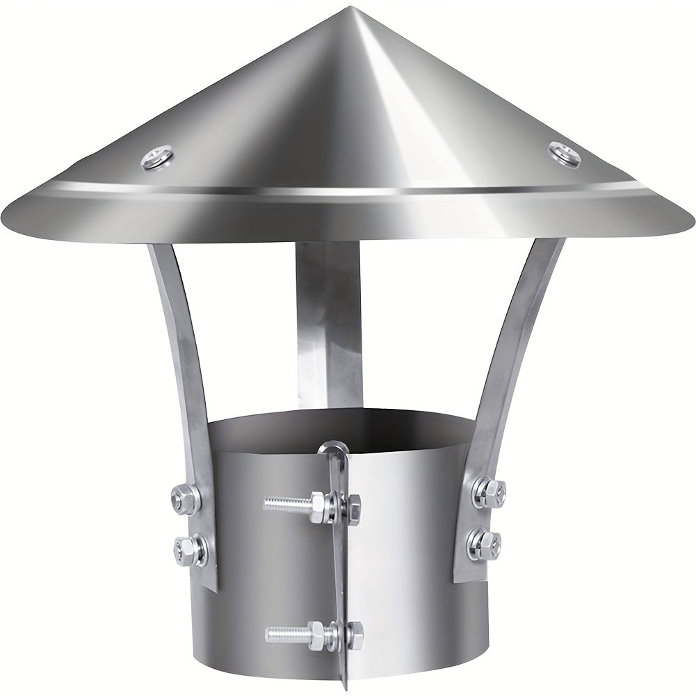 Stainless Steel Mushroom Chimney Cap for Fireplaces Rainproof Stove Pipe Cover