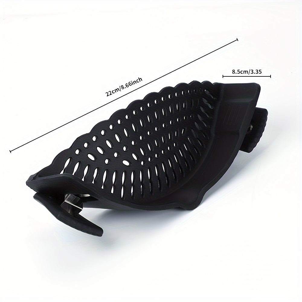 Silicone Strainer Clip for Pots and Pans, Food Colander, Kitchen Tool