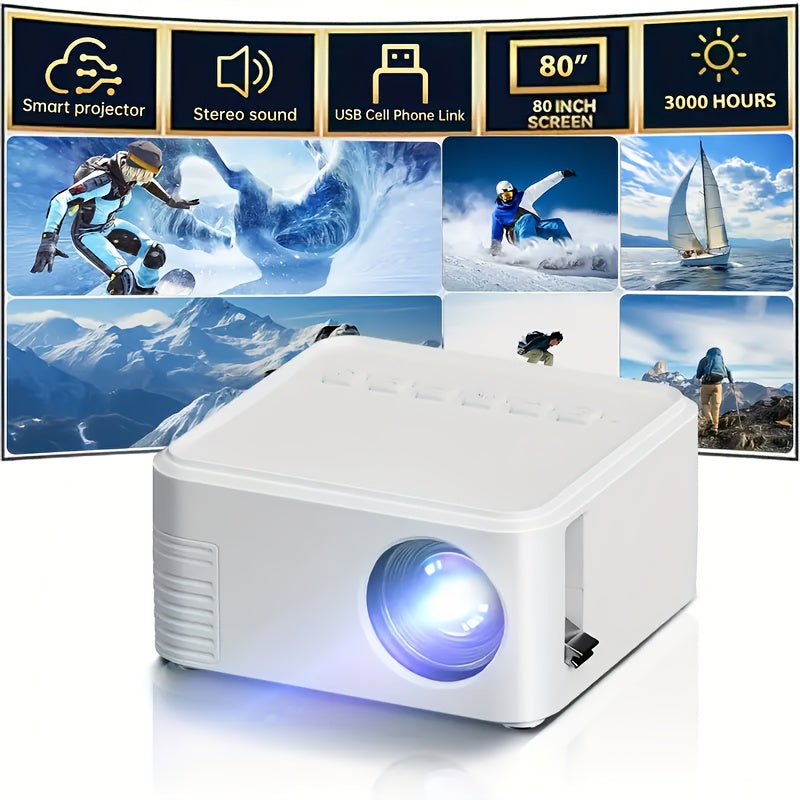 Mini Pro 4K Portable LED Projector for Home Theater with HDMI and Bluetooth