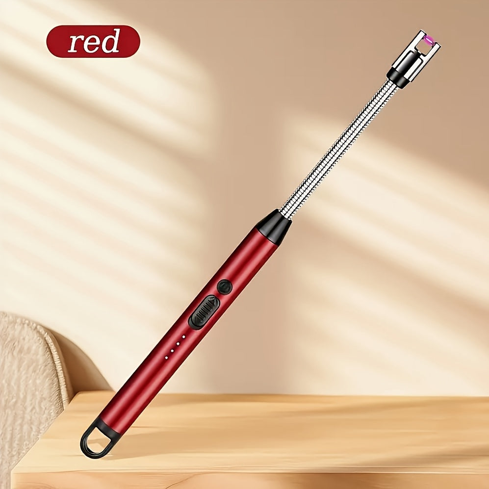 Electronic Lighter Rechargeable Metal Plastic Gas Stove Ignition Multicolor