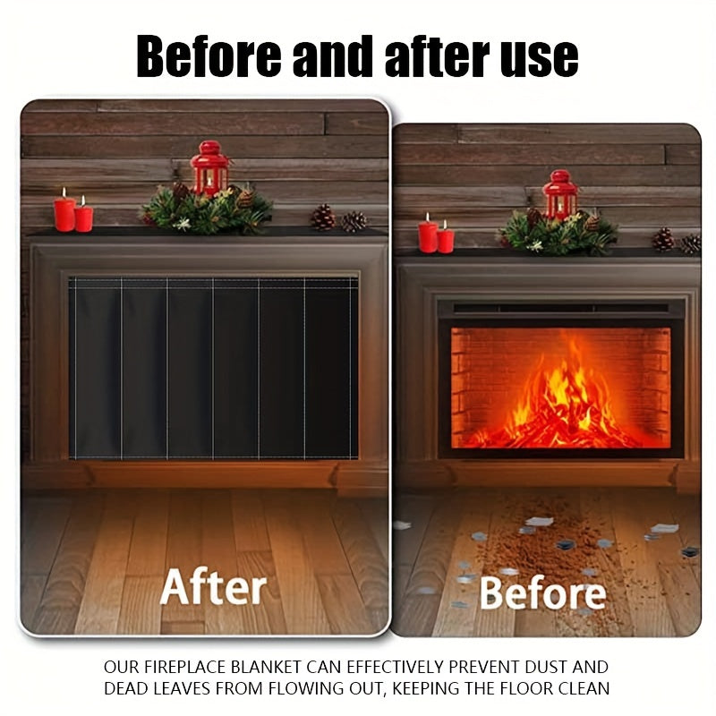 Одеяло для теплоизоляции камина, двойной слой из Oxford, теплый воздух, холодный воздух, зимнее отопление