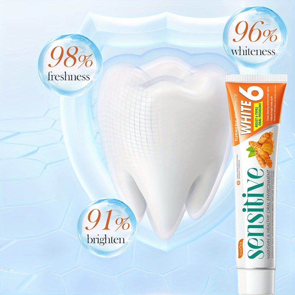 Turmeric Toothpaste for Whitening Brightening Deep Cleaning 100g