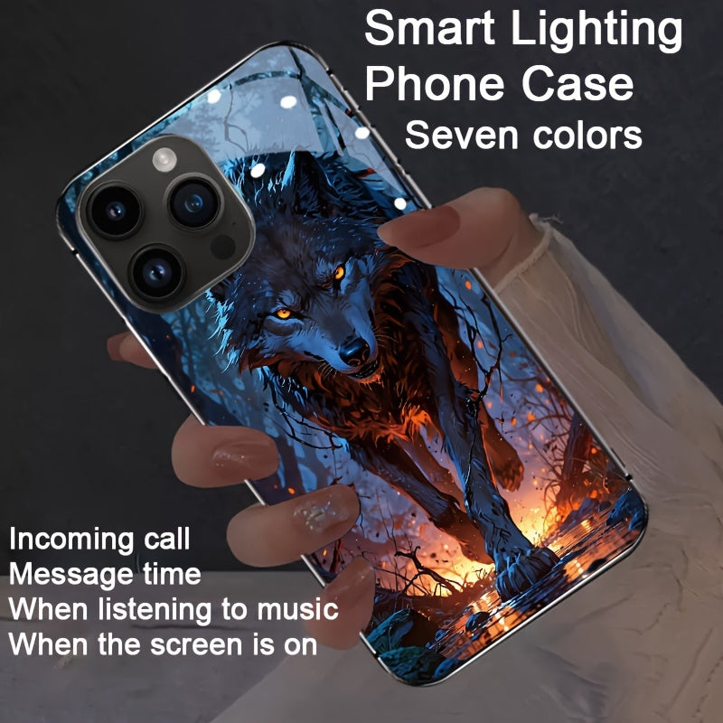 Colorful Luminous Voice Controlled Phone Case for S24 S22 S23 S21 S20 S10 Note20 N10 A55 A35 A25 A15 A14