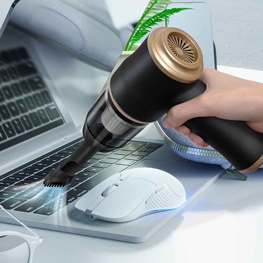 Aspiradora de mano inalámbrica portátil mini con succión de 5000PA y accesorios multifunción