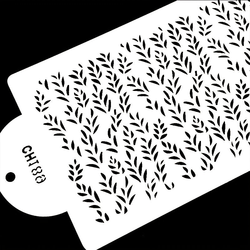 Willow Leaf Cake Stencil Food-Grade PET Wedding Party Fondant Template