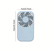 Portable Handheld Fan with USB Rechargeable Stand for Travel and Outdoor Use