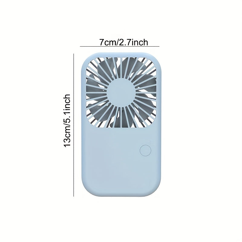 Portable Handheld Fan with USB Rechargeable Stand for Travel and Outdoor Use