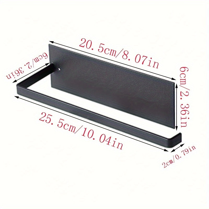 Estante de almacenamiento para baño de hierro forjado montado en la pared con barras para toallas