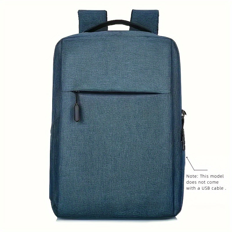 Large Nylon Travel Laptop Backpack with USB Charging and Stain-Resistant Features