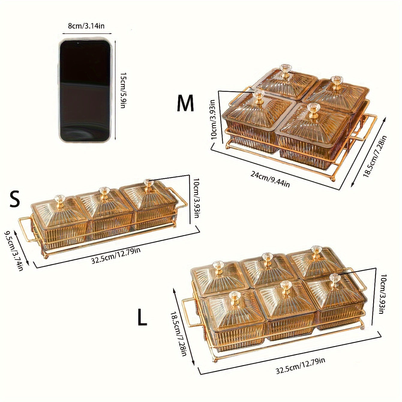 Holiday-Themed Dried Fruit Platter with Multiple Compartments for Snacks and Desserts