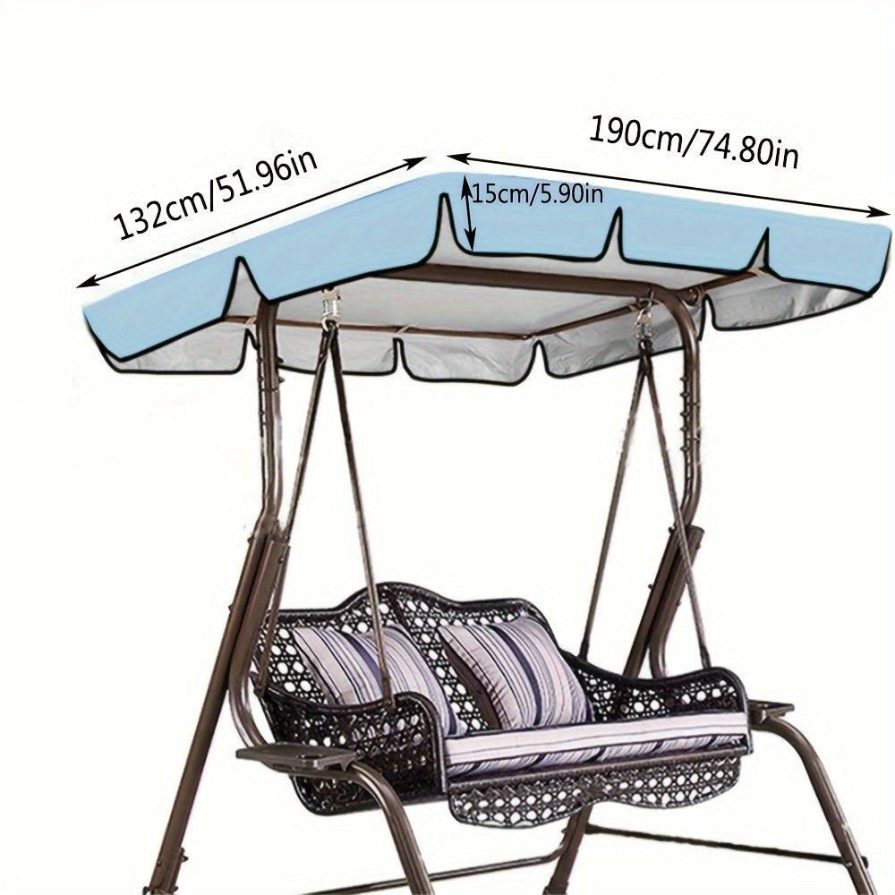 Qora rangda yashil trim bilan mustahkam suv o'tkazmaydigan osma soyabon qopqog'i. Changdan himoya qilish va barcha mavsumlarda foydalanish uchun sozlanadigan tasmalarga ega.