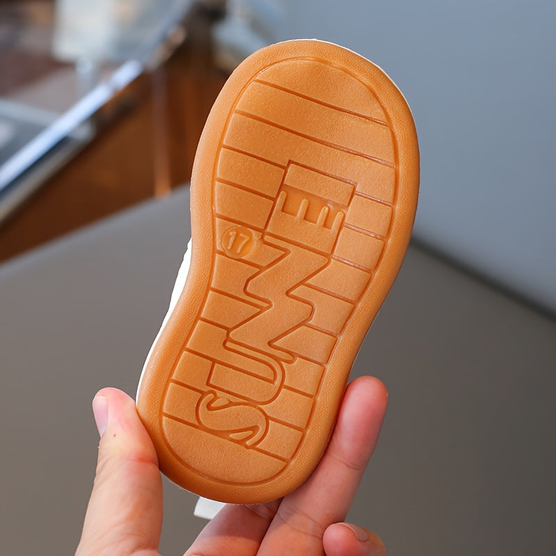 Infant Toddler Baby Shoes Non-Slip Breathable Microfiber Rubber Sole All-Season