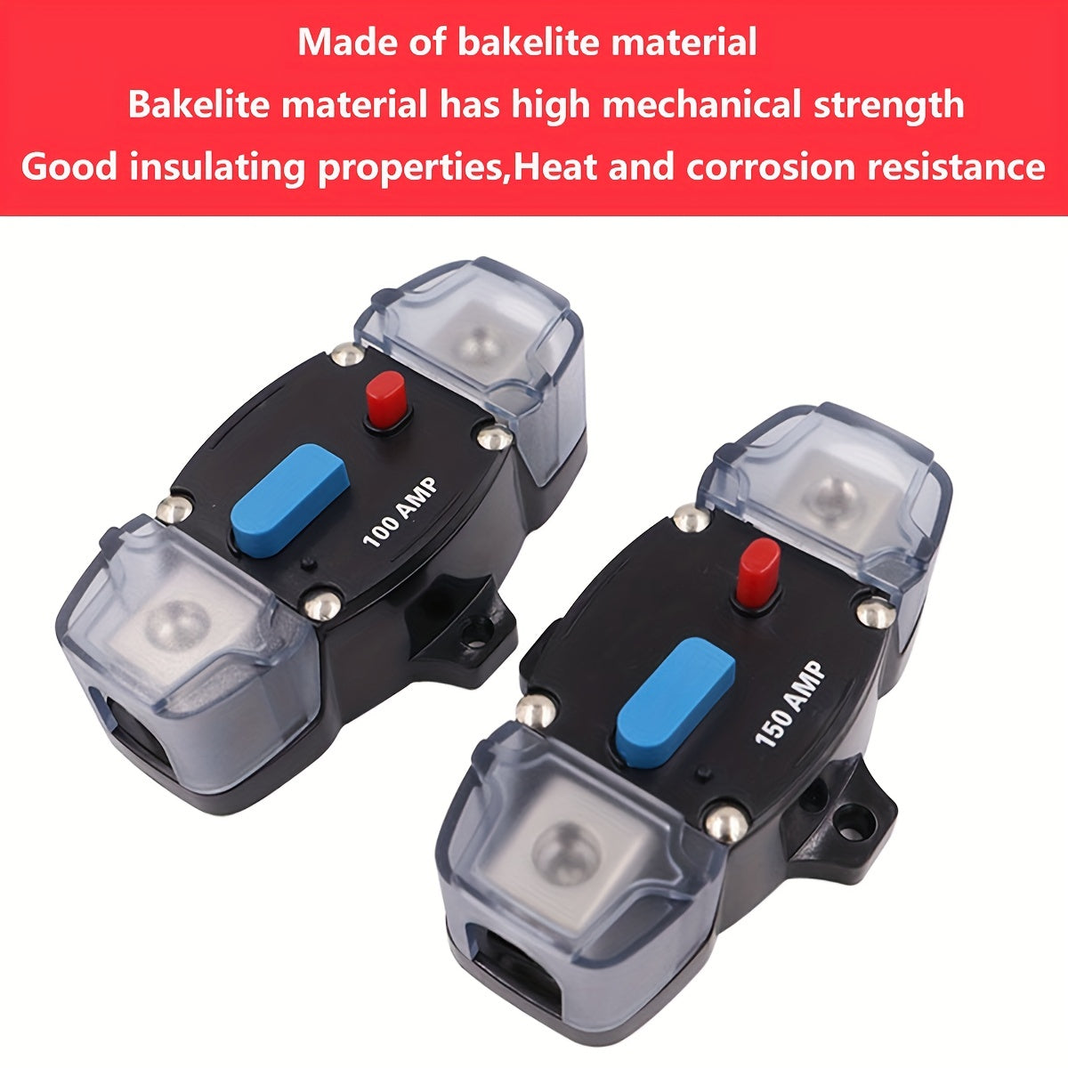 Automatic Circuit Breaker 12V 48V 30A 60A 100A for Car Stereo Fuse Holder