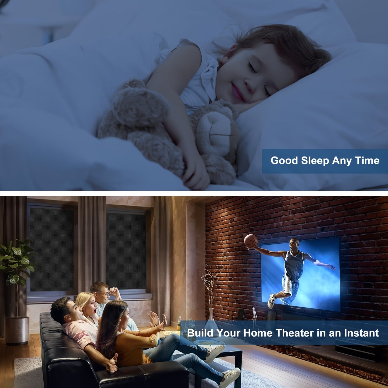 Занавески blackout для спальни и путешествий, портативные, без сверления, защита от солнца