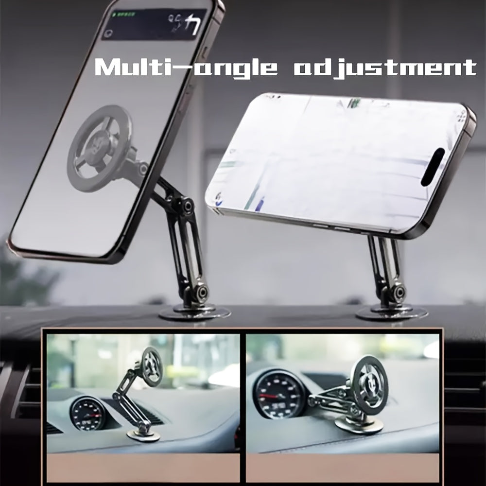 Universal Car Phone Holder Waterproof PC Magnetic Wall Mount Rotating Compatible with All Smartphones