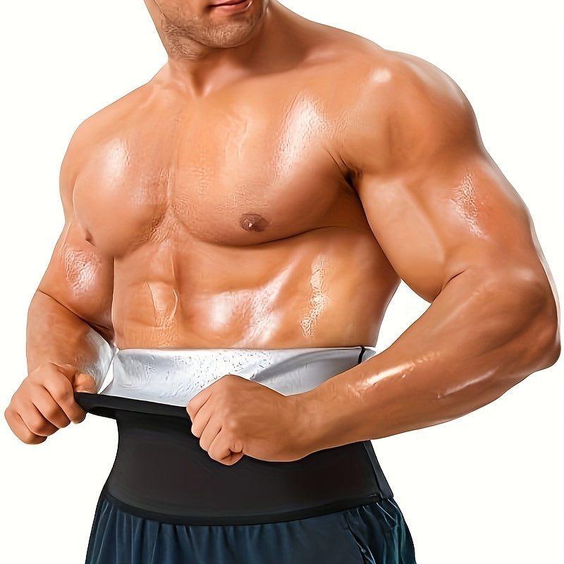 Men's and Women's High Waist Sauna Shaping Sweat Belt for Gym and Running