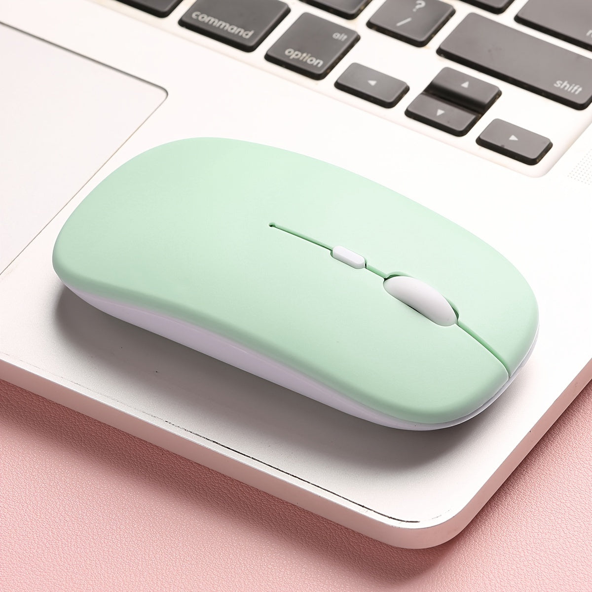 Ergonomik simsiz sichqoncha, ofis yoki o'yinlar uchun 2.4Ghz USB qabul qilgichi bilan noutbuklar uchun ideal.