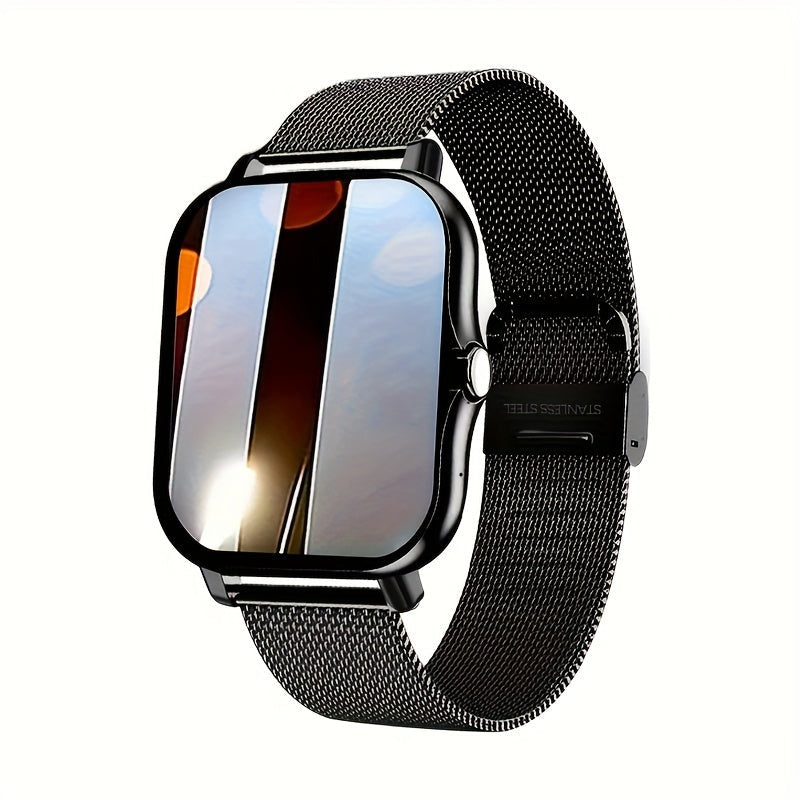 Gender-Neutral Smartwatch with Color Touch Screen, Personalized Dial, Compatible with Android and iOS