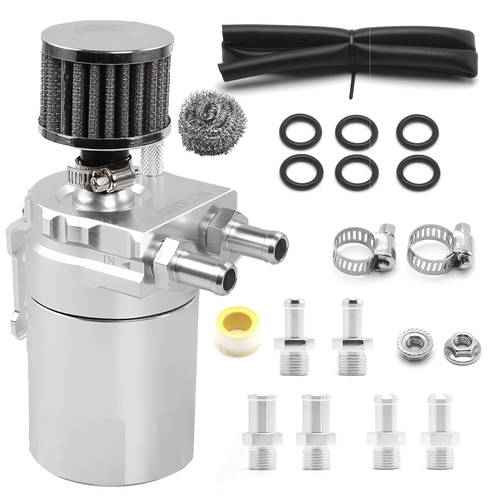 300ml Aluminum Oil Catch Can with Air Filter for Car Modification
