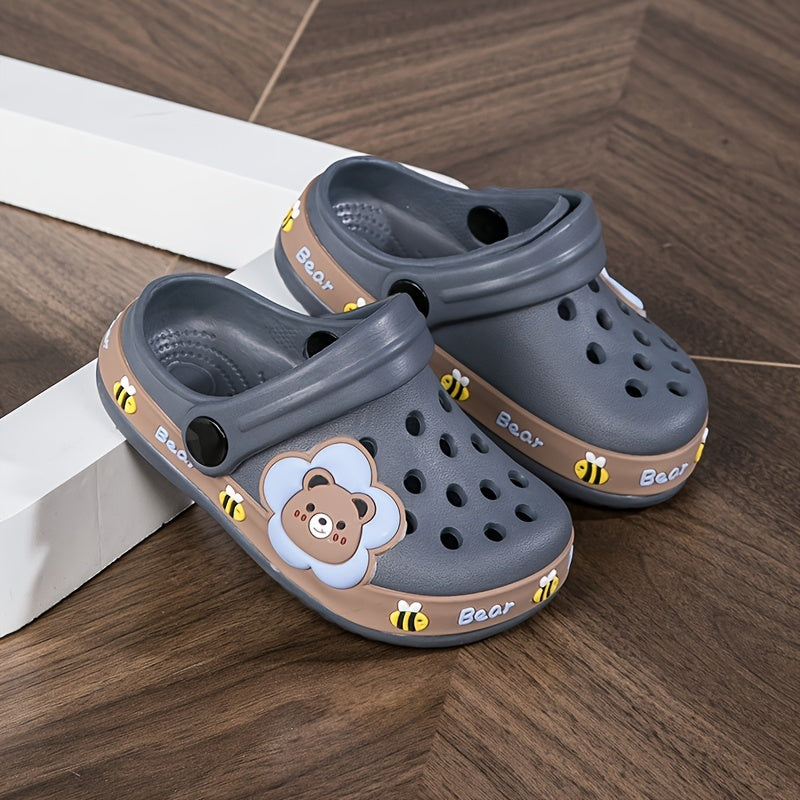 Girls Cartoon Clogs Lightweight Non-Slip EVA Indoor Outdoor Shoes