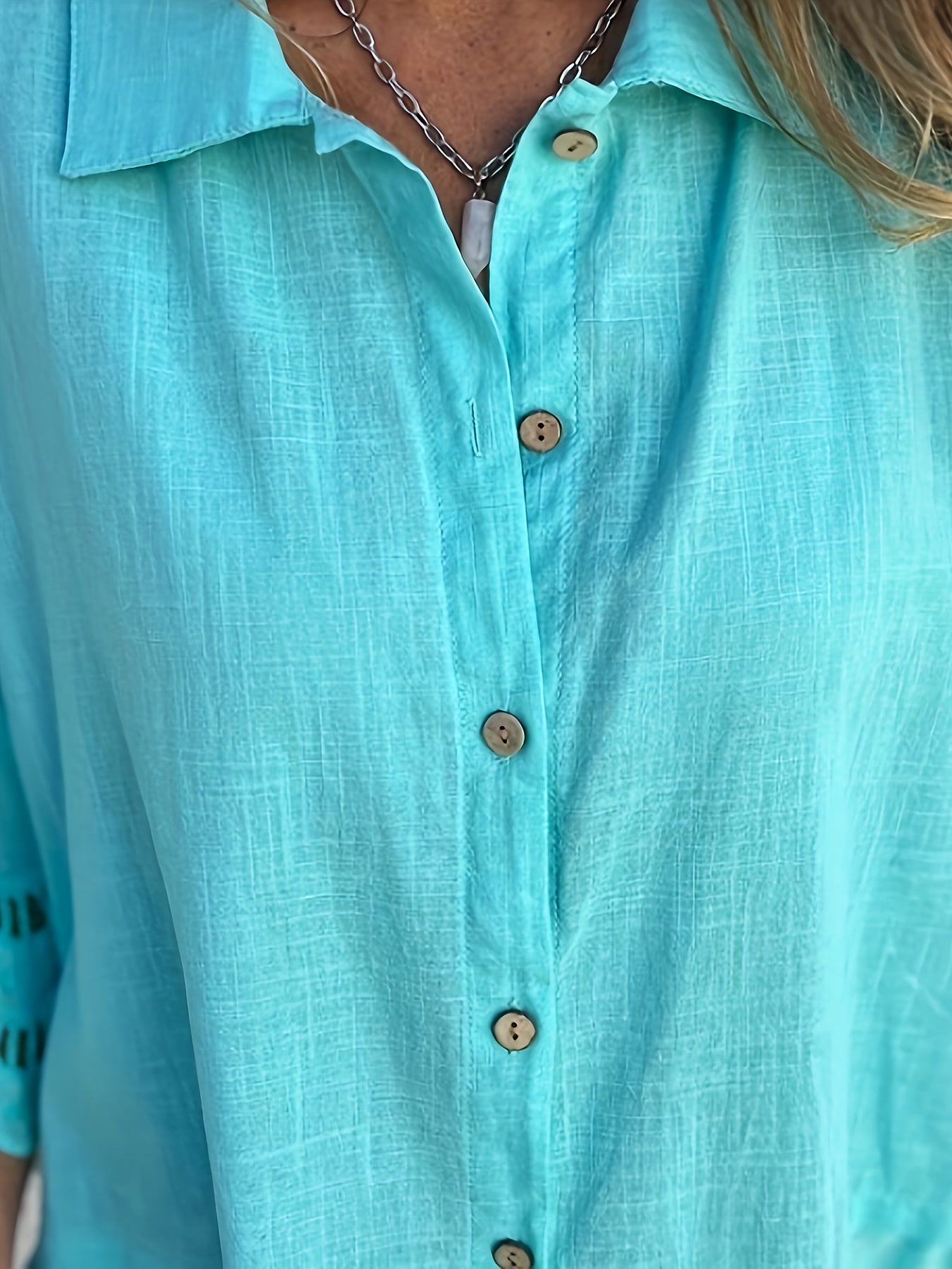 Women’s Short Sleeve Ruffle Shirt Cotton Casual Summer Top