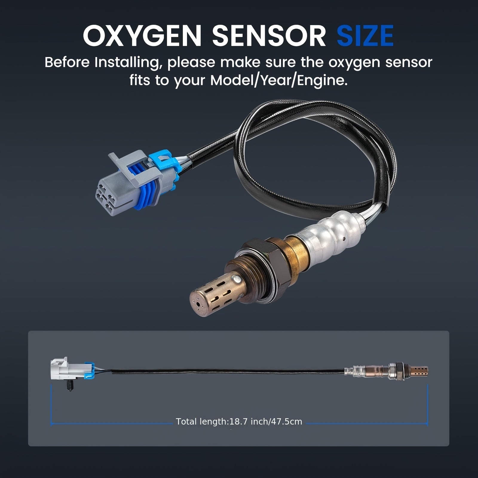 Downstream Oxygen Sensor for SUV and Truck Diesel Gasoline Compatible