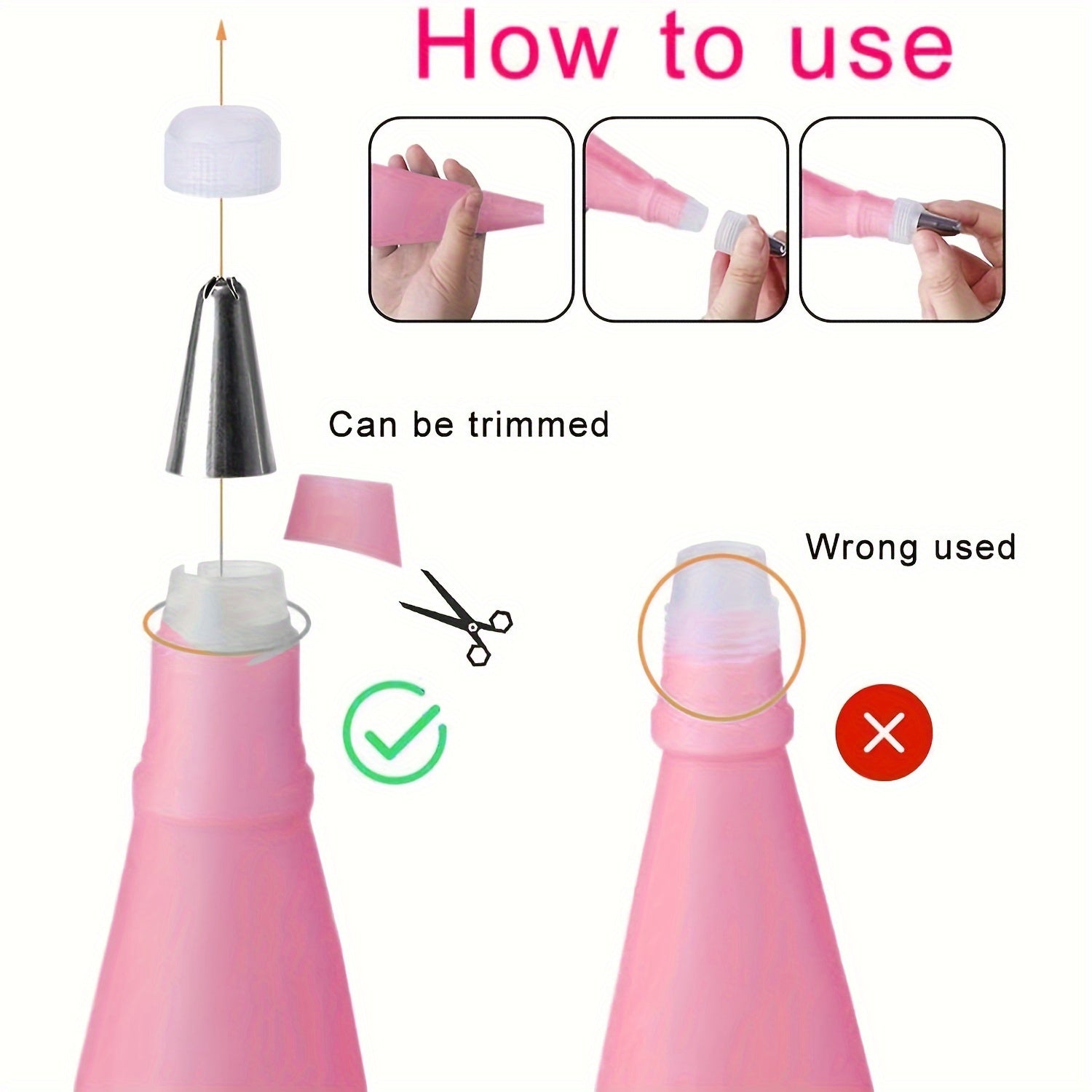 Набор для выпечки и украшения тортов из 21 предмета с насадками, мешками и шпателями