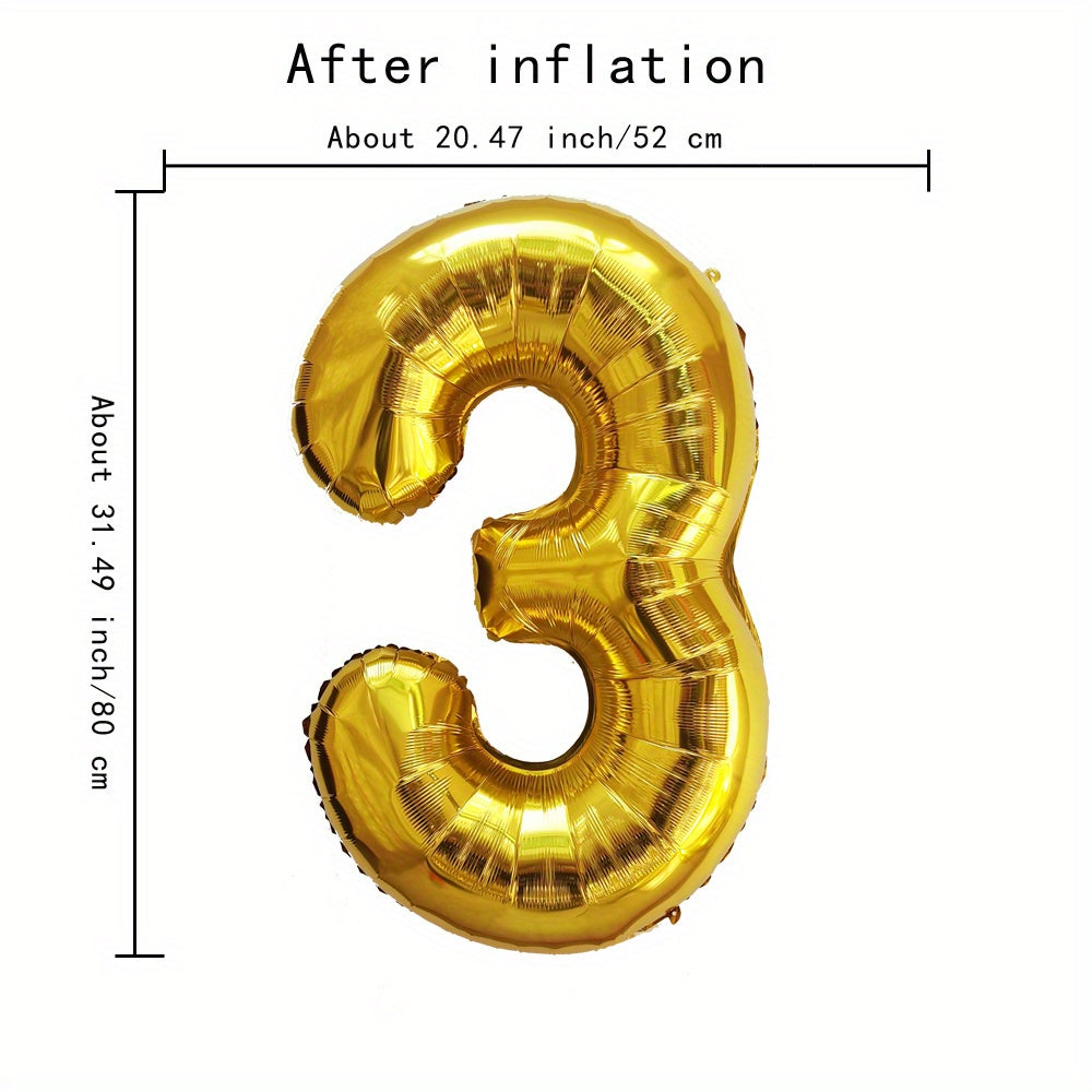 Large Gold Aluminum Film Balloon 101.6cm for Birthday Party Decorations