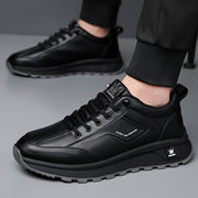 Men's Microfiber Synthetic Leather Slip-On Casual Sneakers for Outdoor Activities