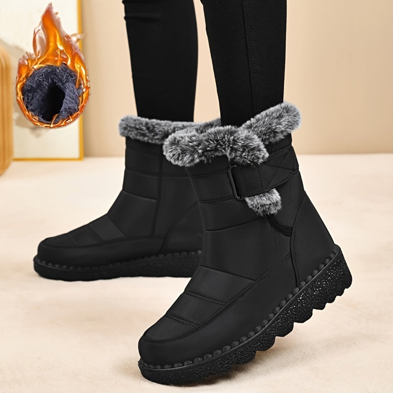 Женские зимние снегоступы с мягкой подкладкой, стильные, уютные и теплые обувь