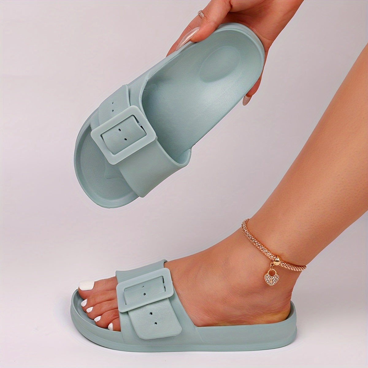 Women's EVA Slides Soft Sole Lightweight Adjustable Beach Slides