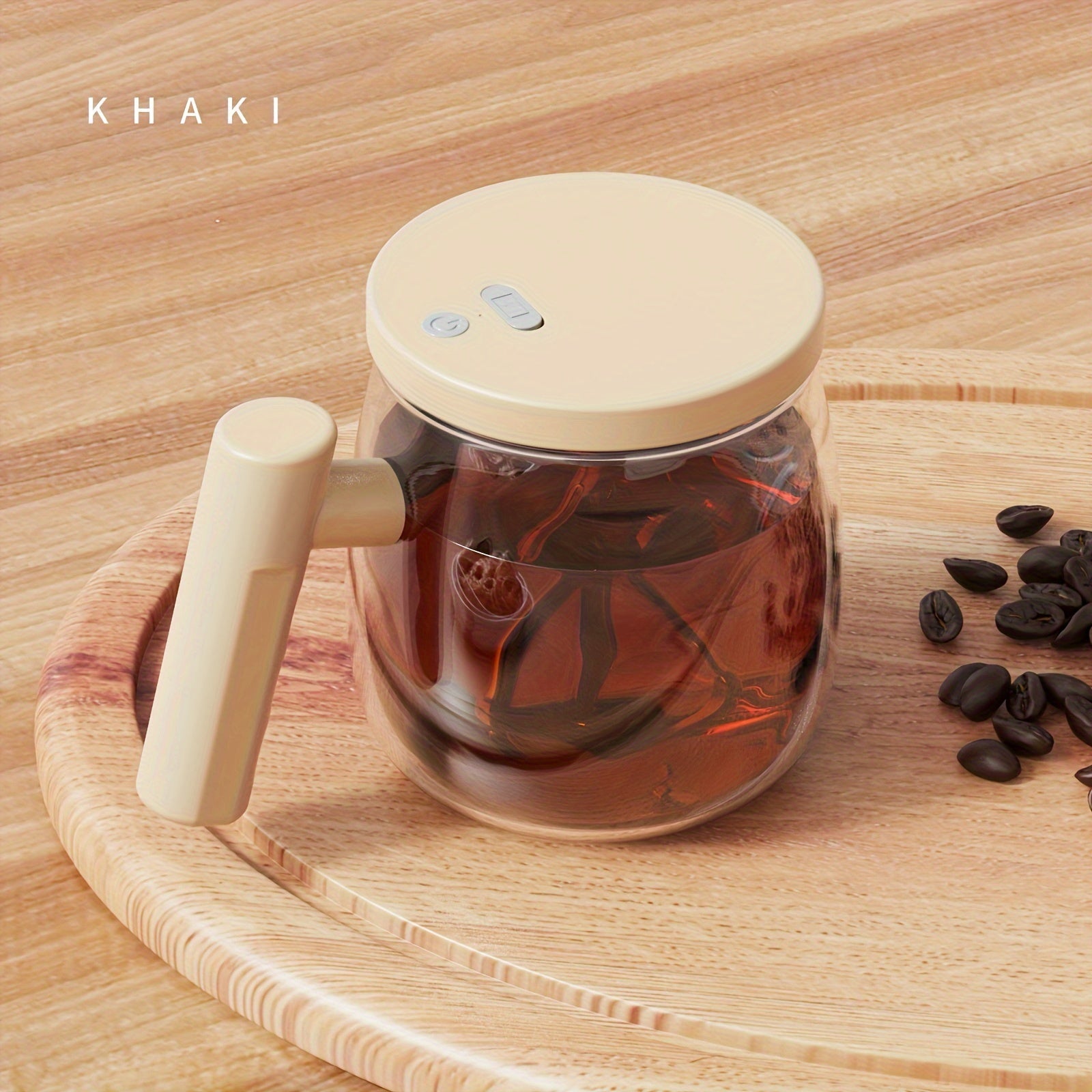 Electric Coffee Mug Fully Automatic Stirring Cup with Glass Material
