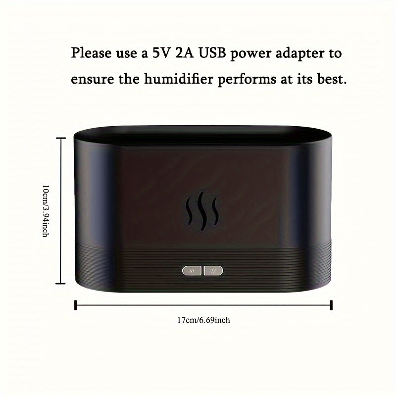 USB quvvatlangan, olov ta'siri aromaterapiya difuzori, tovush to'lqinlari texnologiyasi, tun yorug'ligi va xavfsizlik avtomatik o'chirish funksiyasi bilan uy va ofisda foydalanish uchun.
