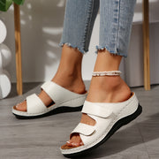 Women's Pointed Toe Platform Slippers with Thick Sole Man-Made Polyurethane Casual Shoes