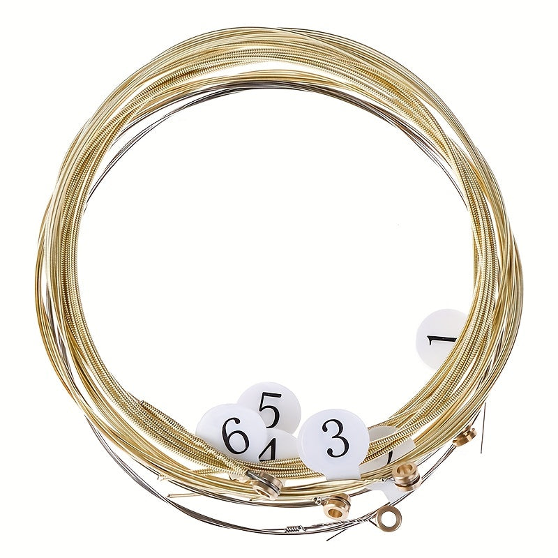 Set of 6 Nickel-Plated Steel Acoustic Guitar Strings