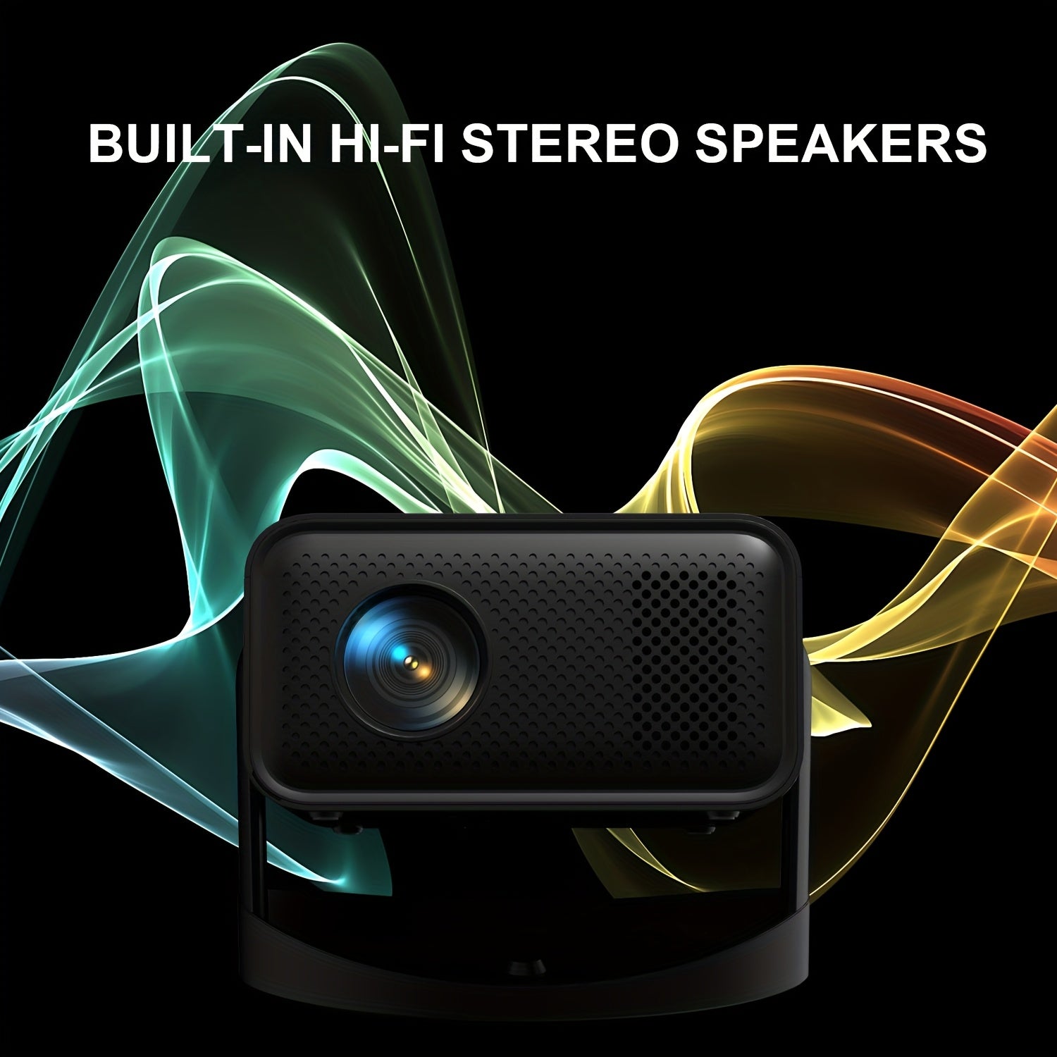 Mini 4K Projector with Auto Focus Keystone Correction HD Home Cinema