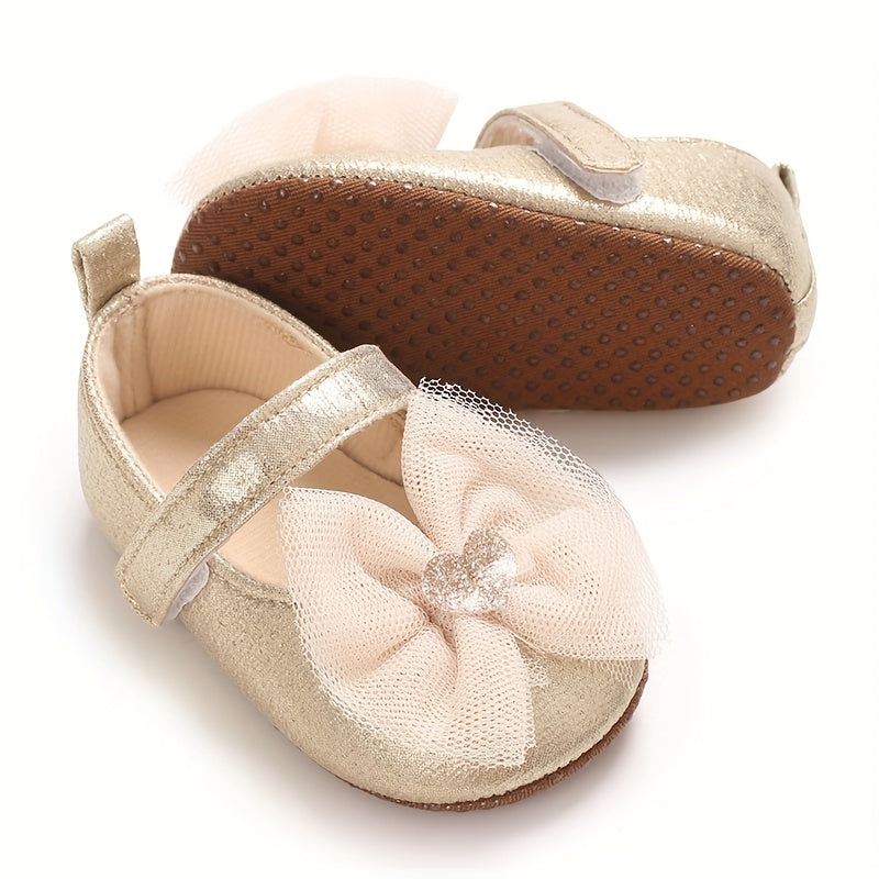 Baby Girls Soft Non-Slip Floor Shoes All-Season Fabric Learning to Walk