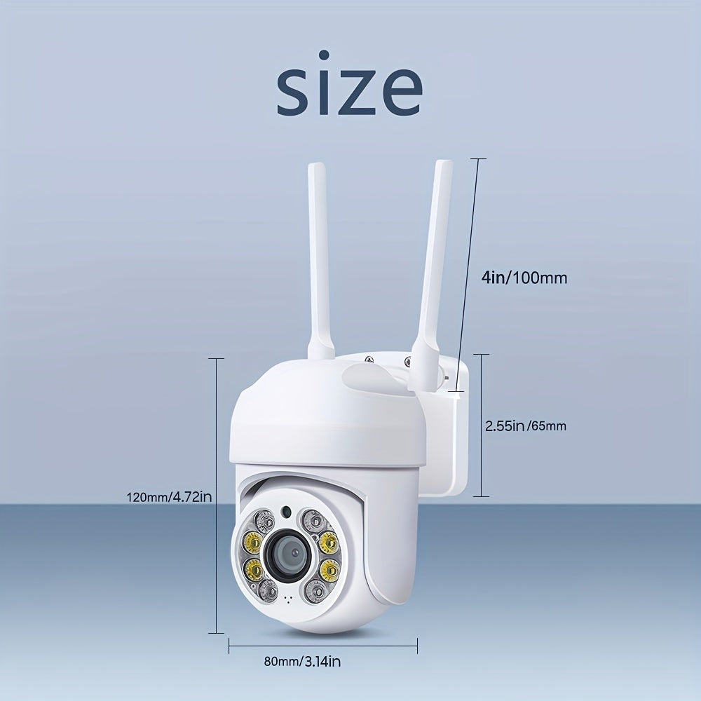WiFi Waterproof Security Camera with Auto-Tracking Night Vision Two-Way Audio and AI Detection