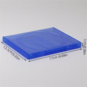 Clear Plastic CD DVD Storage Box Durable Disc Holder for Games and Movies