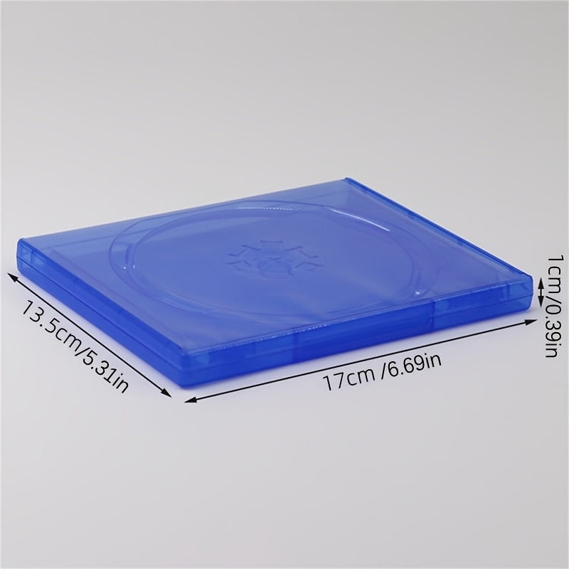 Clear Plastic CD DVD Storage Box Durable Disc Holder for Games and Movies