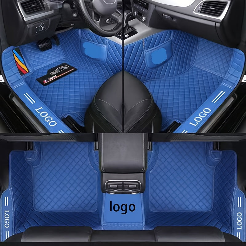 Customized PU Leather Car 3D Foot Mats All-Weather Wear-Resistant for SUVs