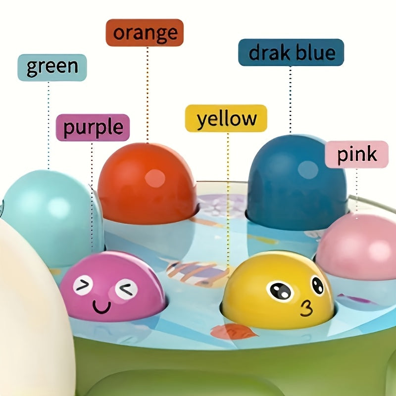 Kids' Educational Toy, Interactive Turtle Pop-Up, Durable Plastic, Multi-Color