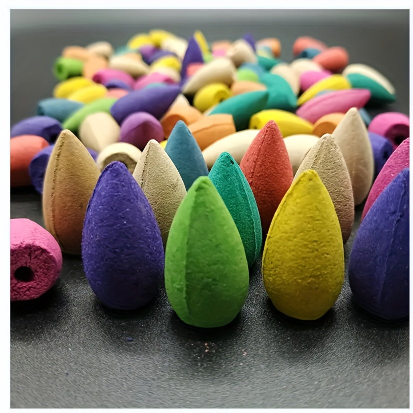 Natural Lavender Incense Cones for Yoga and Tea Rooms Backflow Waterfall Smoke