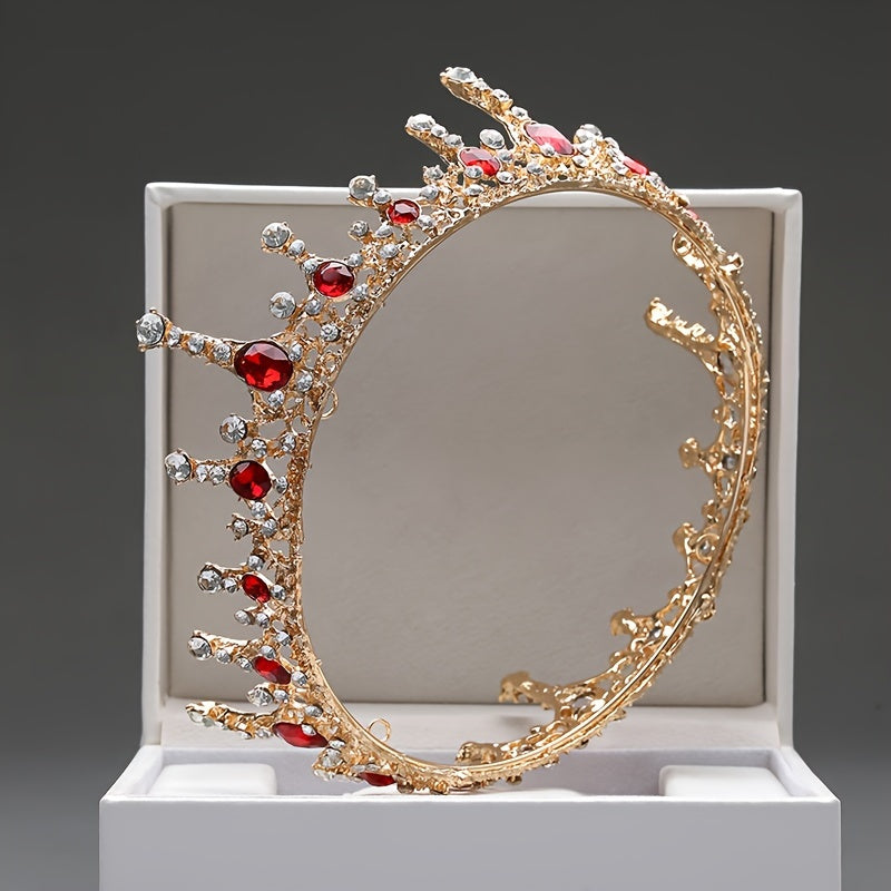 Bridal Crown with Gemstones Minimalist Wedding Hair Accessory Jewelry Headpiece