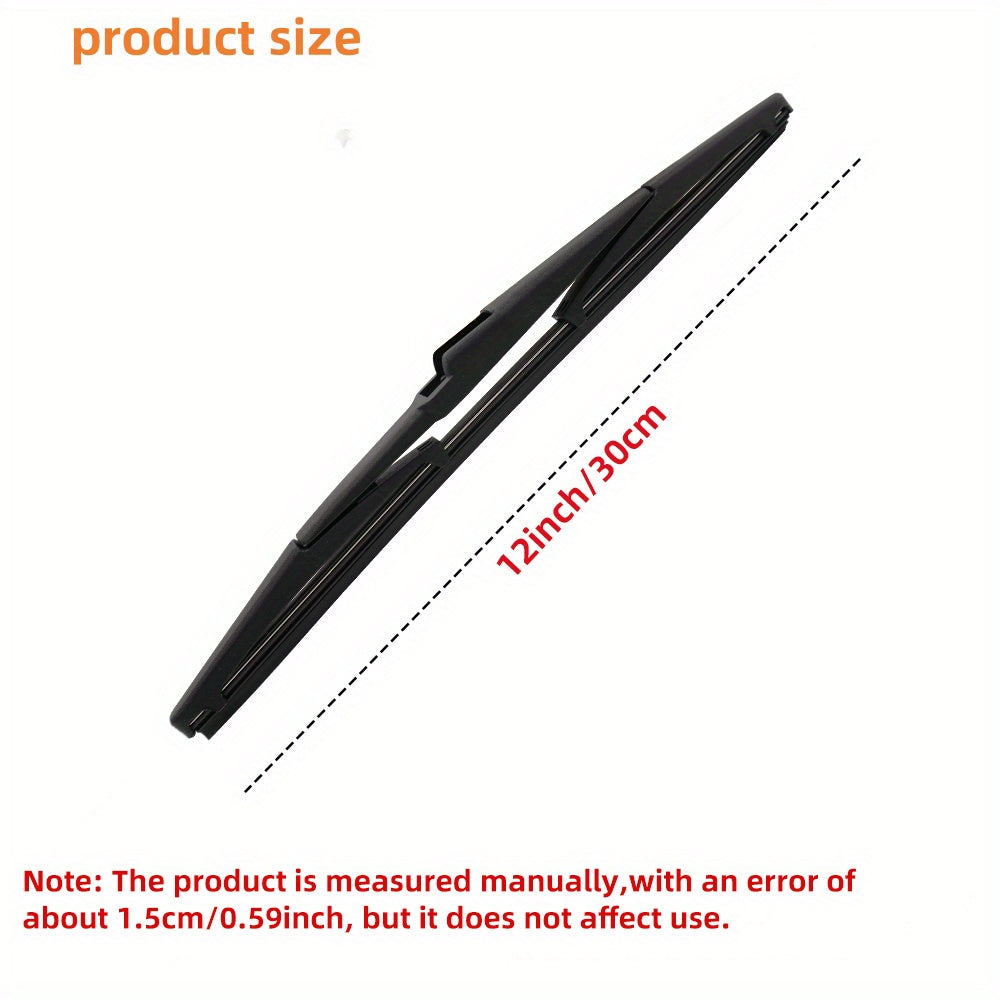 Rear Wiper Blades Set 30.48cm for Spark Barina Windshield Window Brushes
